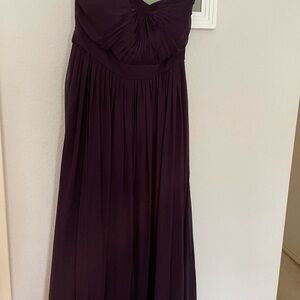 Jenny Yoo eggplant purple formal full length gown